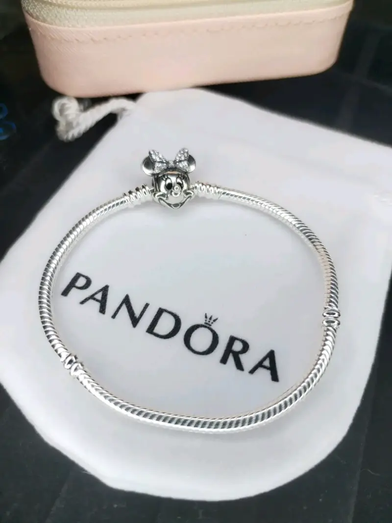 Pulsera Pandora de plata 925 broche Minnie Mouse - 2