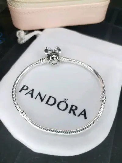 Pulsera Pandora de plata 925 broche  Minnie Mouse - miniatura 2