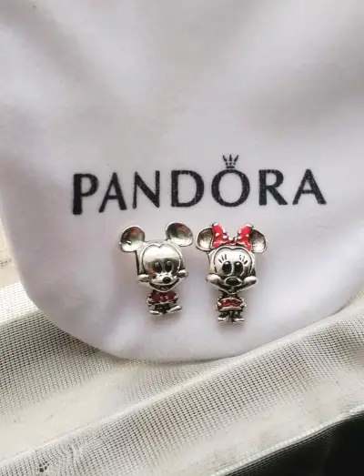 Charms Pandora Mickey y Minnie Mouse original - miniatura 1