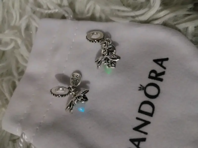 Charm de plata con diseño de hada Pandora - 2
