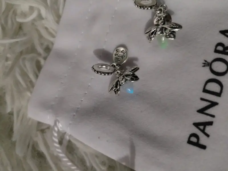 Charm de plata con diseño de hada Pandora - 3