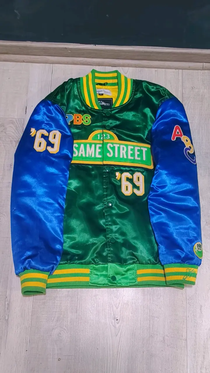 Bomber Converse Sesame Street azul y verde - 2