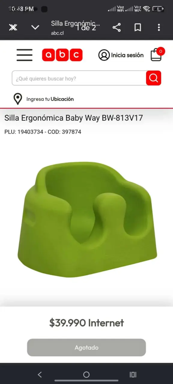 Silla ergonómica para bebé Baby Way verde