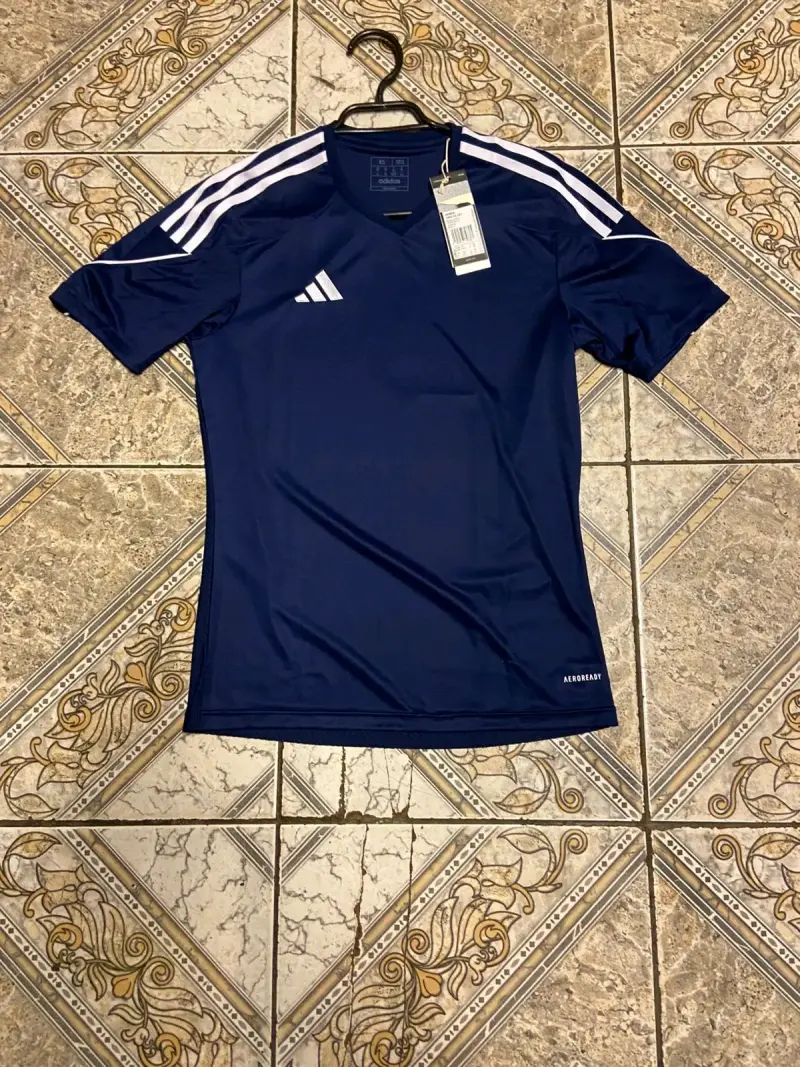 Polera Deportiva Azul Adidas Aeroready - 1