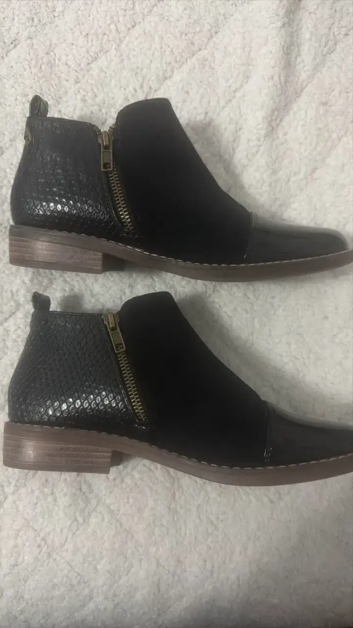 Botines negros con punta brillante para mujer - 2