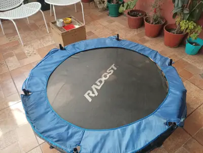 Trampolín Radost para niños con red de seguridad - miniatura 1