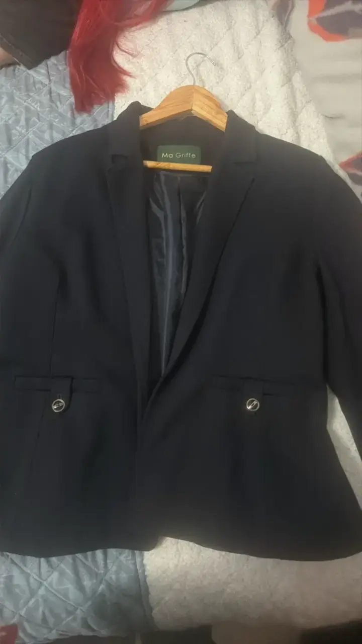 Blazer Azul Marino elegante Ma Griffe