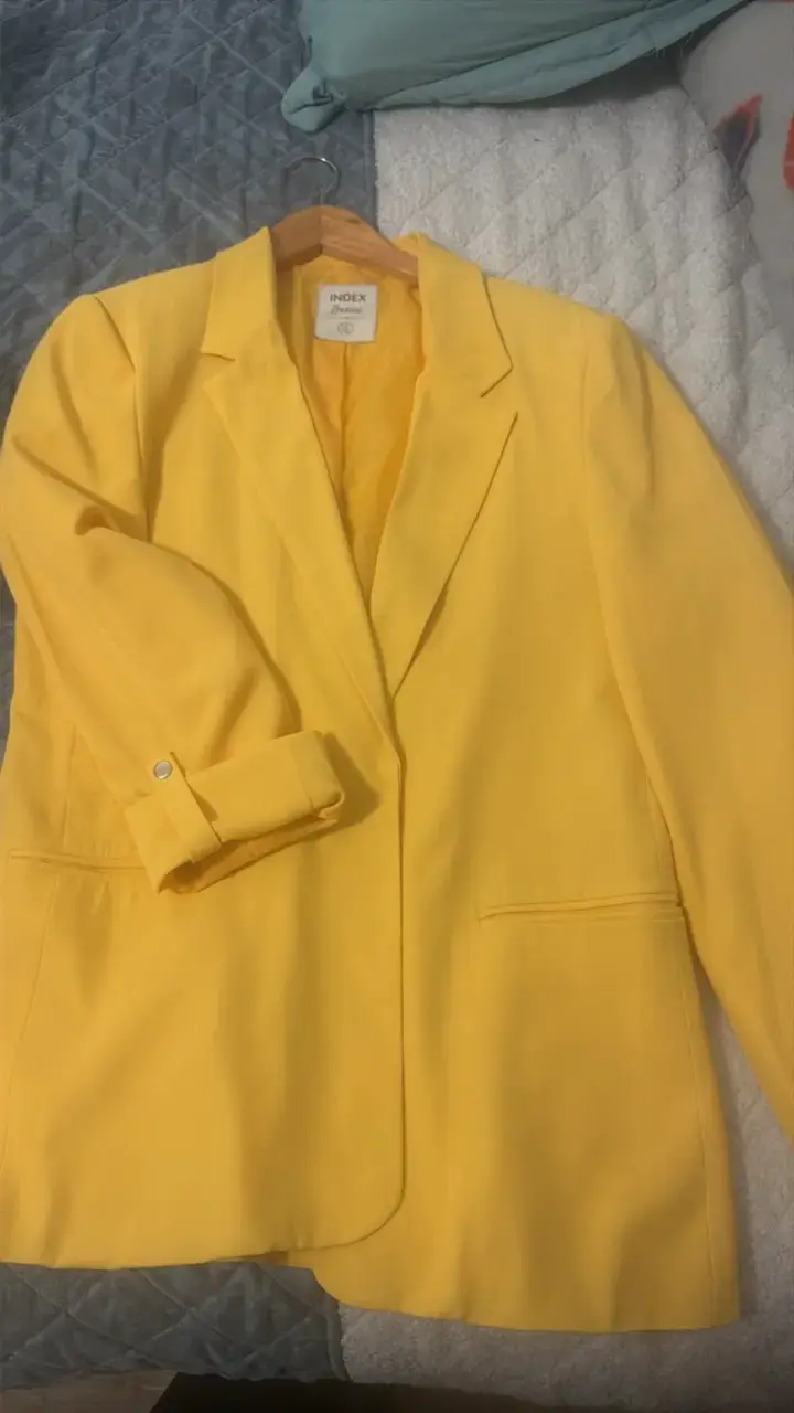 Blazer amarillo para mujer Index - 1