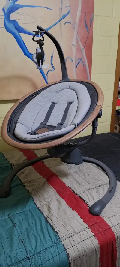 Silla mecedora eléctrica para bebé con diseño moderno - miniatura 1