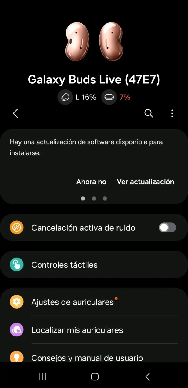 Audifonos Samsung Galaxy Buds Live Bronce - 3