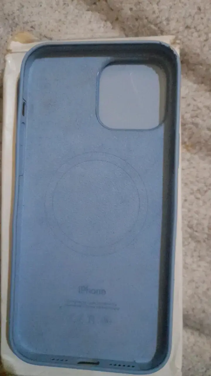 Funda de silicona azul para iPhone 13 Pro Max - 3
