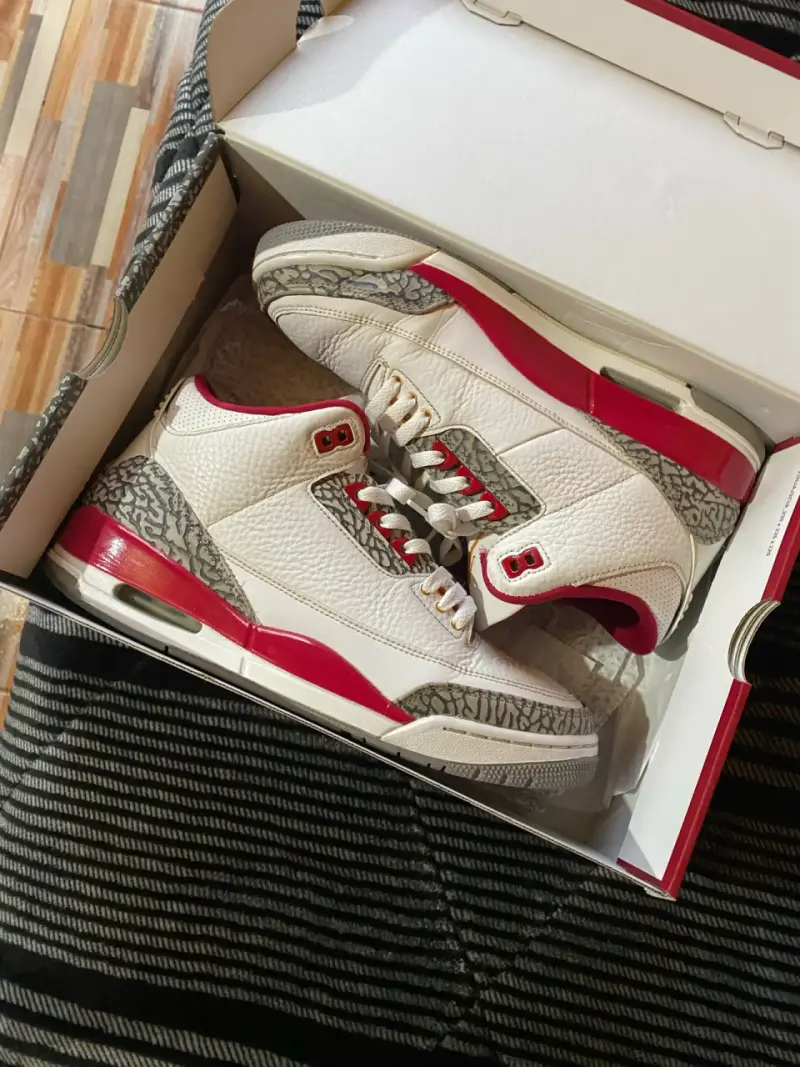 Jordan 3 cardinal red og 10us - 1