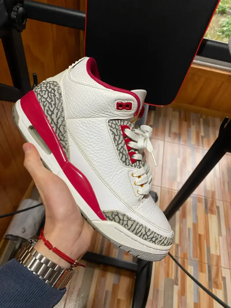 Jordan 3 cardinal red og 10us - 2