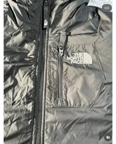 Chaqueta The North Face con capucha gris - miniatura 4