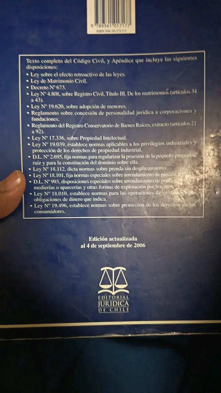 Código Civil de Chile Edición Oficial para Estudiantes - 3