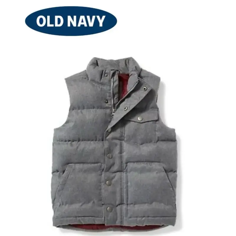 Chaleco acolchado gris Old Navy para niño - 4