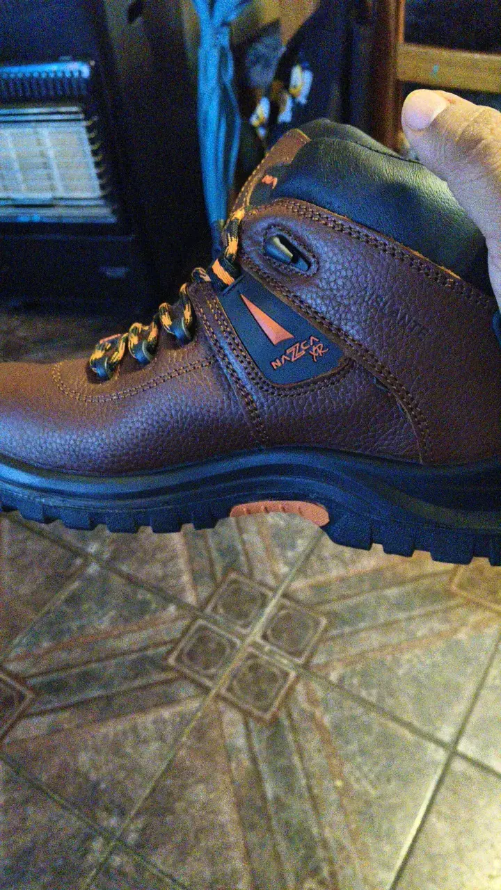 Botas de cuero café Nazca XR para hombre - 1