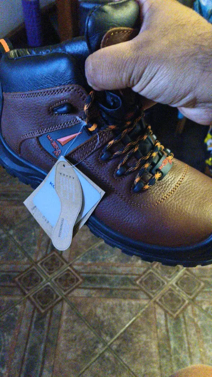 Botas de cuero café Nazca XR para hombre - 2