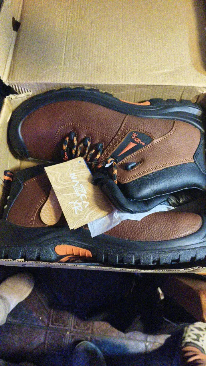Botas de cuero café Nazca XR para hombre - 3