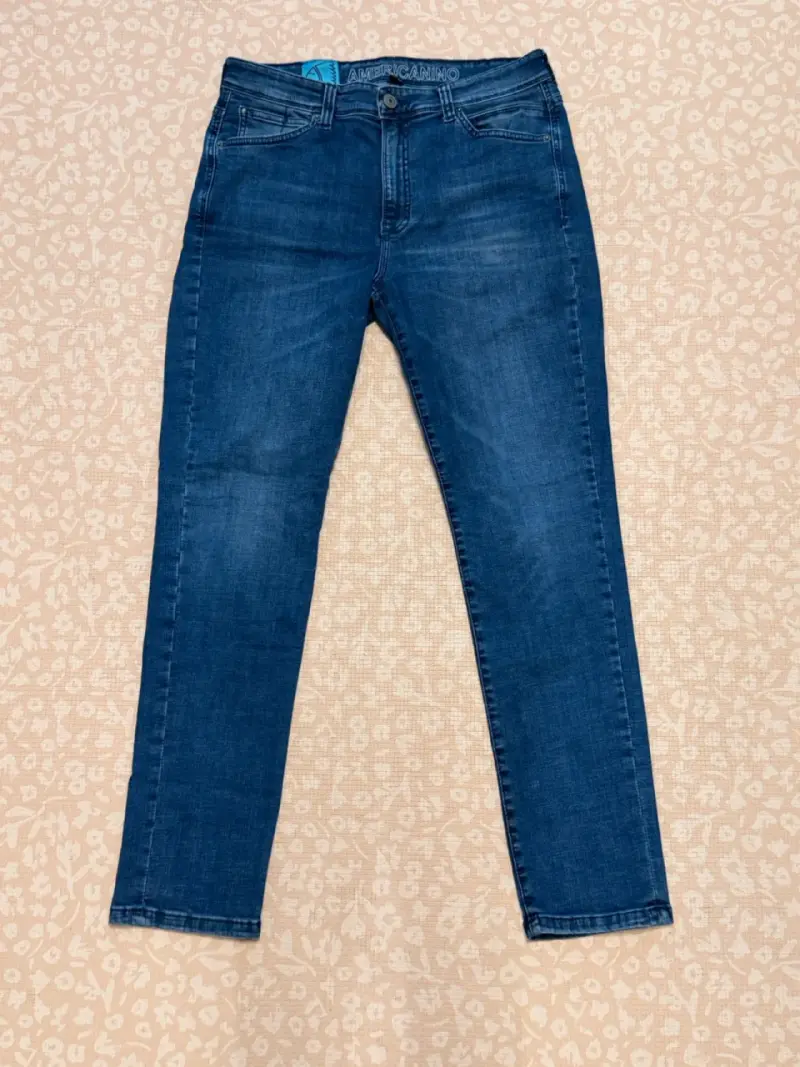 Jeans azul clásico Americano para hombre