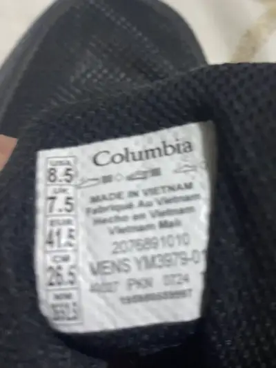 Zapatillas de trekking Columbia negras para hombre - miniatura 6