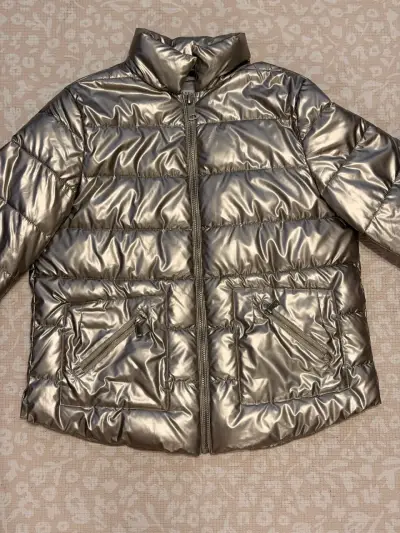 Chaqueta acolchada metálica para mujer - miniatura 1