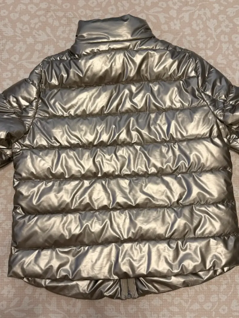 Chaqueta acolchada metálica para mujer - 3