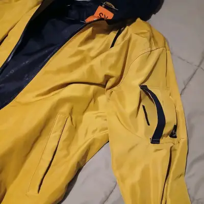 Cortaviento amarillo con capucha para hombre XL - miniatura 1