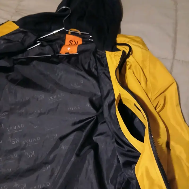 Cortaviento amarillo con capucha para hombre XL - 2