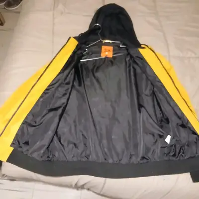 Cortaviento amarillo con capucha para hombre XL - miniatura 3