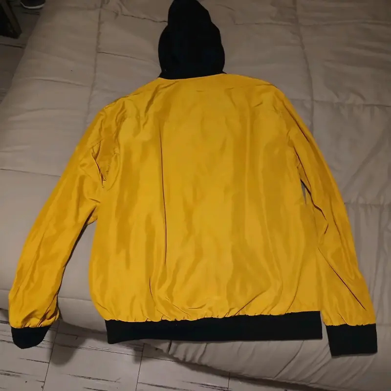 Cortaviento amarillo con capucha para hombre XL - 4