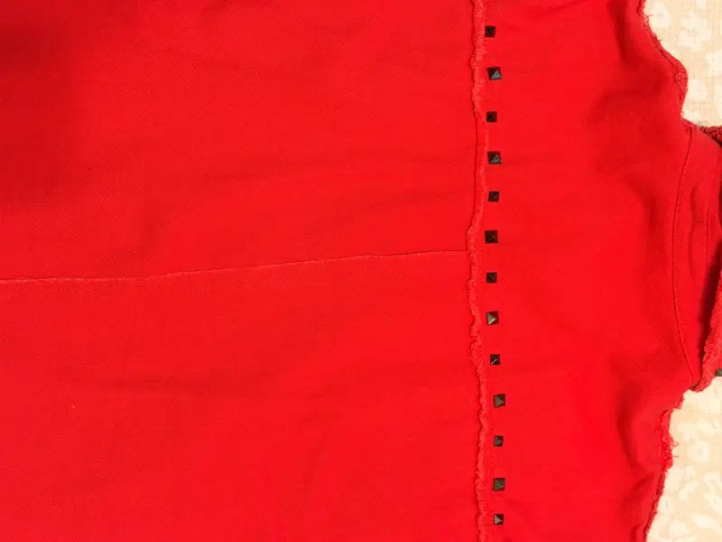 Sobrecamisa roja con tachas Blazer para mujer - 3
