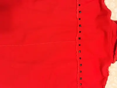 Sobrecamisa roja con tachas Blazer para mujer - miniatura 3