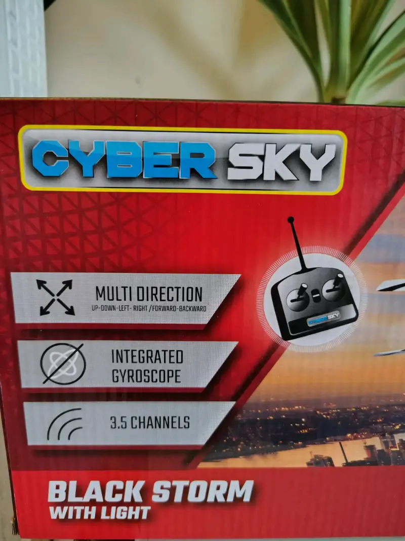 Helicóptero a Control Remoto Cyber Sky Black Storm - 2