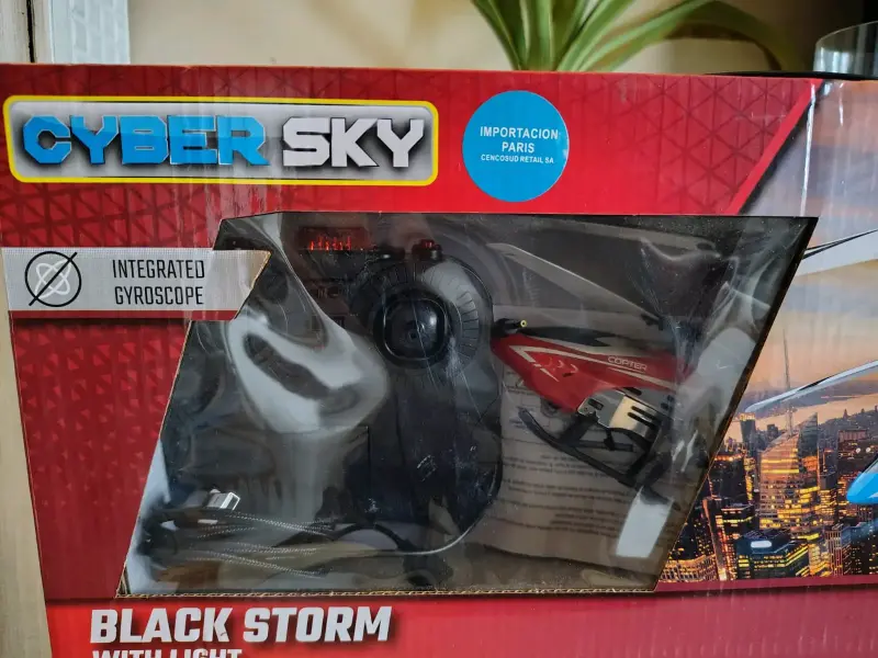 Helicóptero a Control Remoto Cyber Sky Black Storm - 4