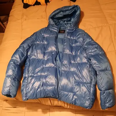 Chaqueta acolchada azul con capucha - XL hombre - miniatura 1