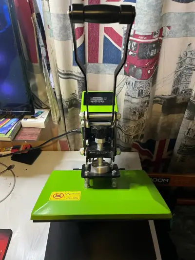 Prensa de calor para sublimación verde - miniatura 3