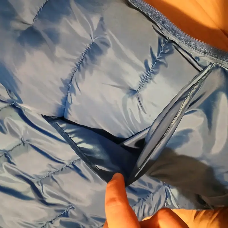 Chaqueta acolchada azul con capucha - XL hombre - 3
