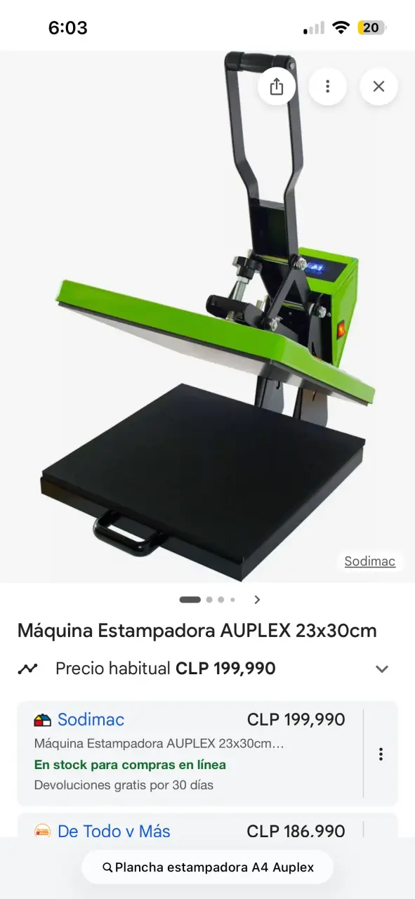 Prensa de calor para sublimación verde - 6