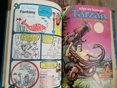 Empaste comic antiguo  Tarzán de los monos. - miniatura 3