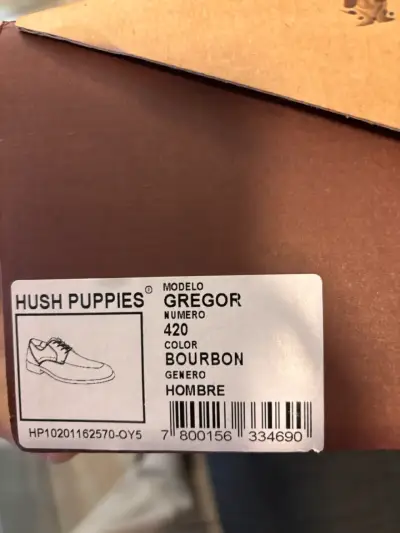 Zapatos de cuero marrón Hush Puppies para hombre - miniatura 5