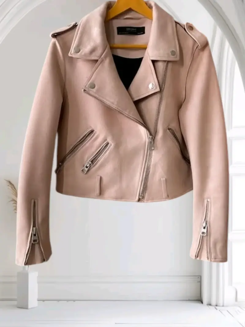 Chaqueta gamuza ZARA incluye cinturón - 1