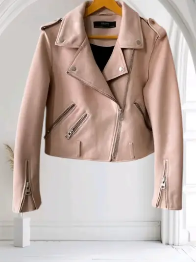 Chaqueta gamuza ZARA incluye cinturón - miniatura 1