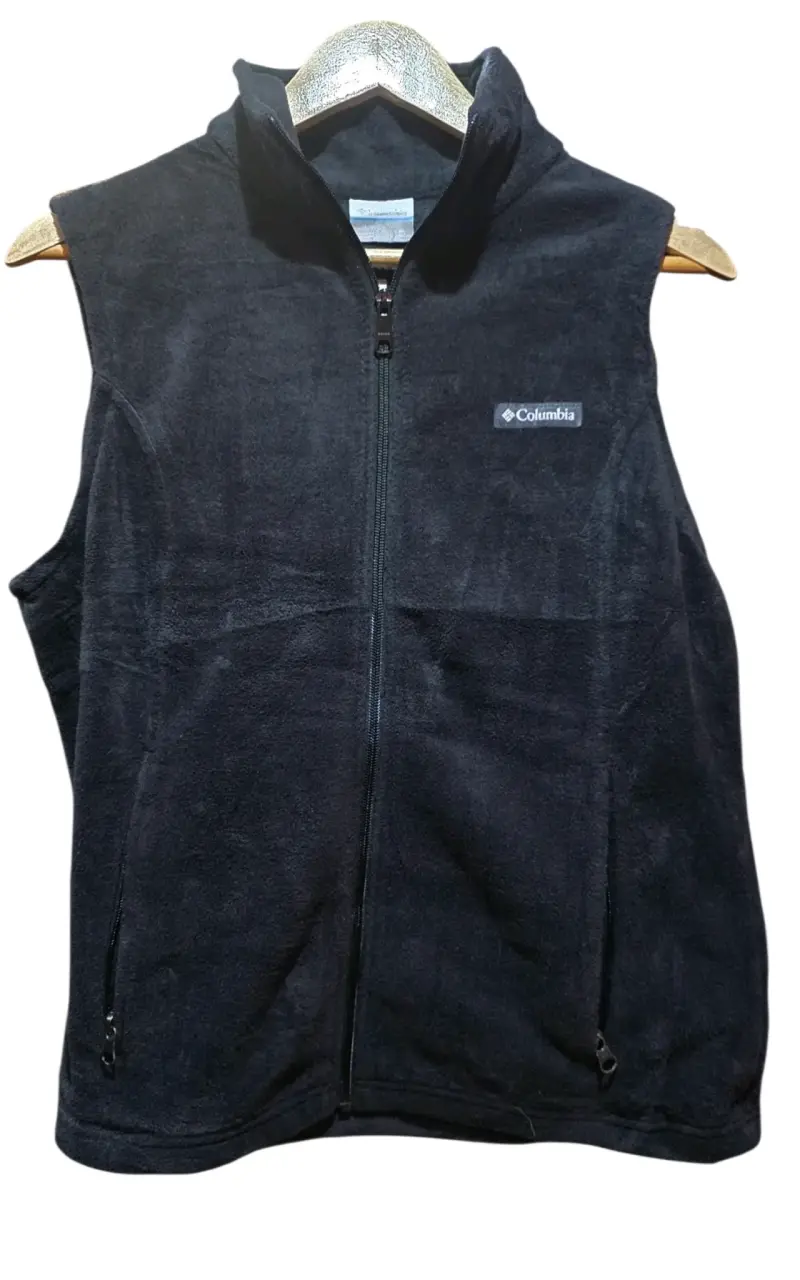 Chaleco Polar Negro Columbia sin manga - 1