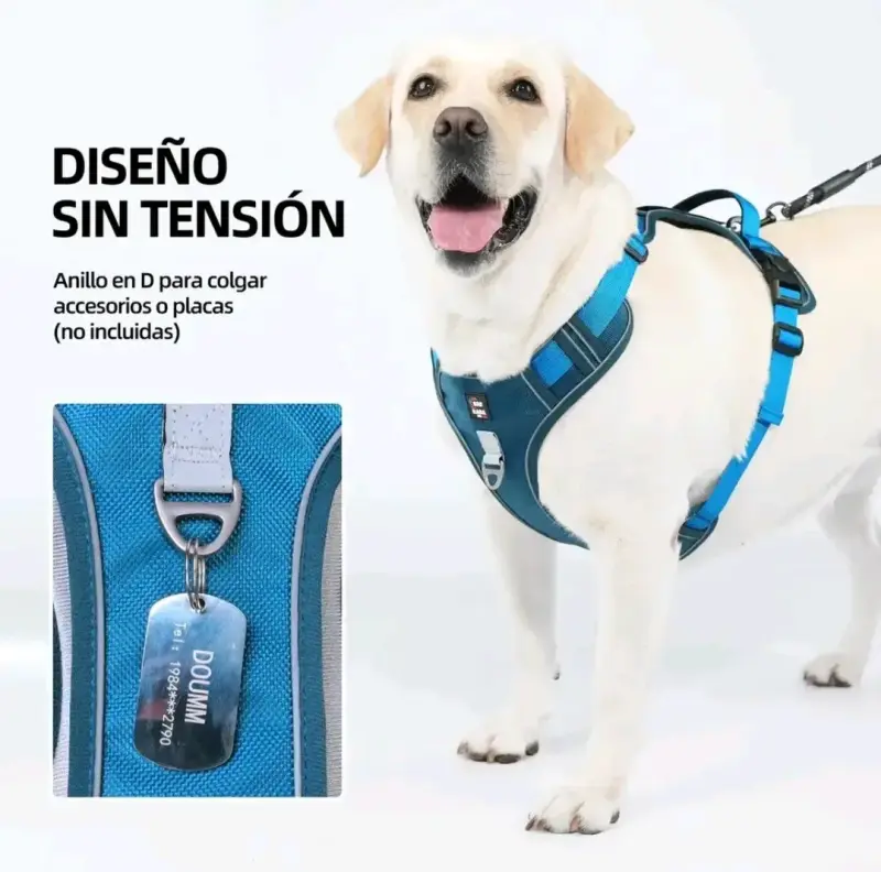 Arnés para perro Doumi diseño sin tensión talla m