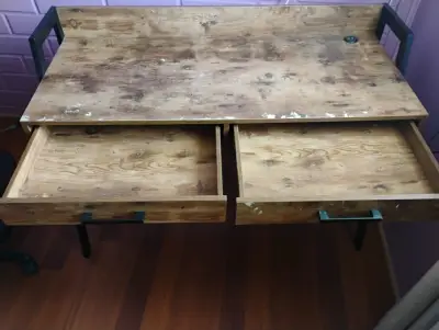 Escritorio de Madera con Puertos USB - miniatura 2
