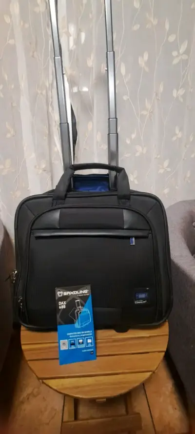 Maleta con ruedas Saxoline Dax 688 negra - miniatura 1