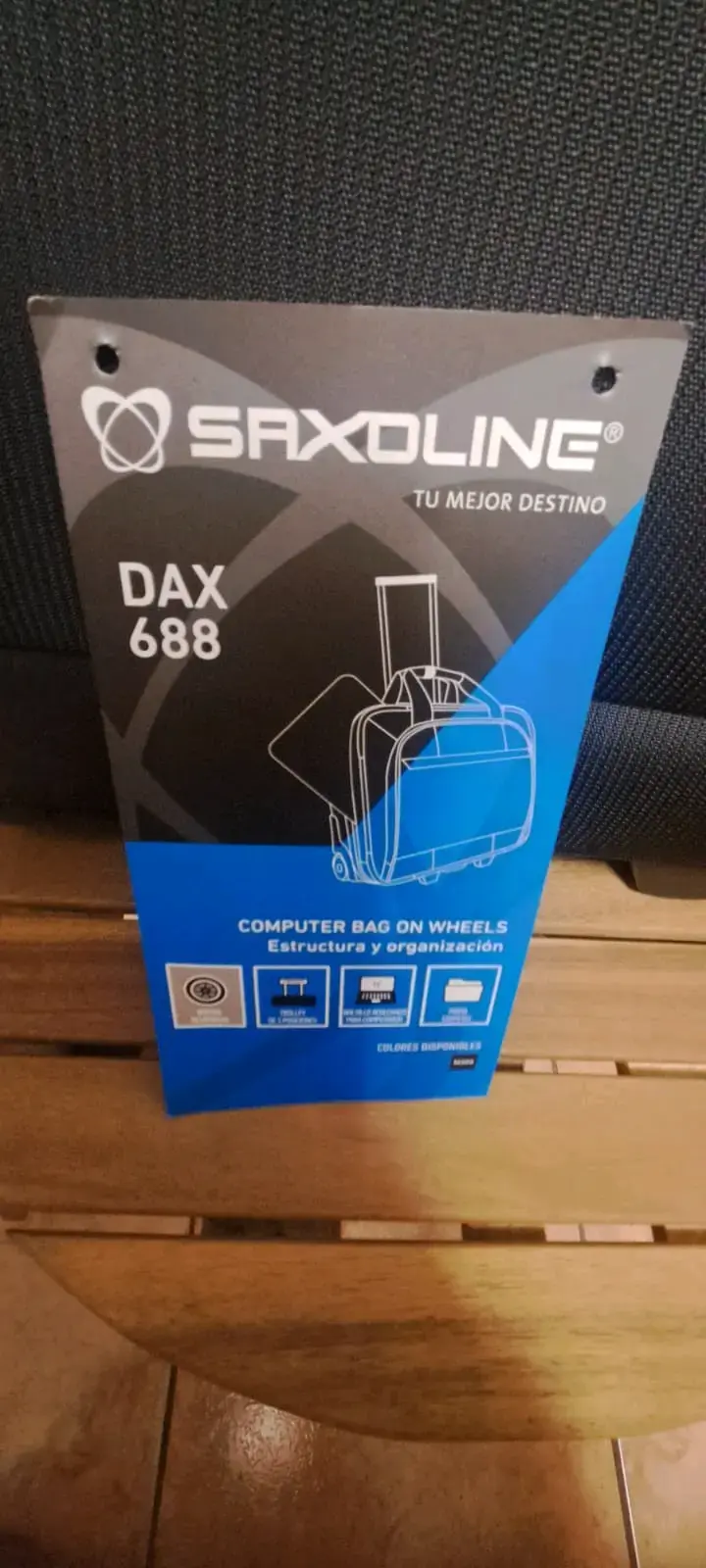 Maleta con ruedas Saxoline Dax 688 negra - 2