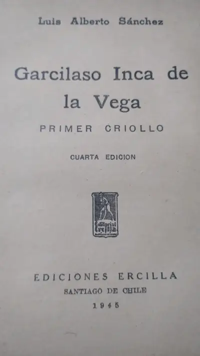 Libro Garcilaso Inca de la Vega de Luis Alberto Sánchez - miniatura 3