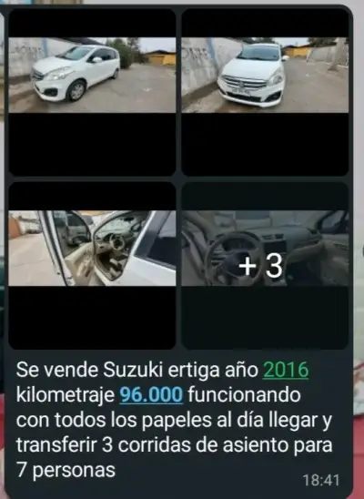 Suzuki Ertiga 2016 en buen estado, 96,000 km - miniatura 1